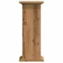 Soportes de planta madera ingeniería roble artisian 33x33x80 cm de , Soportes para macetas - Ref: Foro24-852977, Precio: 49,1...