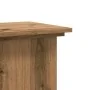 Soportes de planta madera ingeniería roble artisian 33x33x80 cm de , Soportes para macetas - Ref: Foro24-852977, Precio: 49,1...