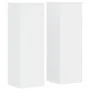 Soportes de plantas 2 uds madera ingeniería blanco 33x33x100 cm de , Soportes para macetas - Ref: Foro24-3307882, Precio: 124...