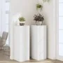 Soportes de plantas 2 uds madera ingeniería blanco 33x33x100 cm de , Soportes para macetas - Ref: Foro24-3307882, Precio: 124...
