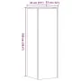 Soportes de plantas 2 uds madera ingeniería blanco 33x33x100 cm de , Soportes para macetas - Ref: Foro24-3307882, Precio: 124...