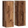 Soportes de plantas 2 uds madera roble envejecido 33x33x100 cm de , Soportes para macetas - Ref: Foro24-3307889, Precio: 107,...
