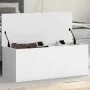 Caja de almacenaje madera de ingeniería blanco 90x35x35 cm by , Storage trunks - Ref: Foro24-840681, Price: 77,96 €, Discount: %