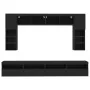 Mueble de pared de TV con luces LED 8 piezas negro von , TV-Möbel - Ref: Foro24-3216765, Preis: 337,69 €, Rabatt: %