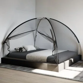 Mosquitera con puertas Mongolia 220 malla negra 200x180x135 cm by , Mosquito nets - Ref: Foro24-4010044, Price: 26,74 €, Disc...