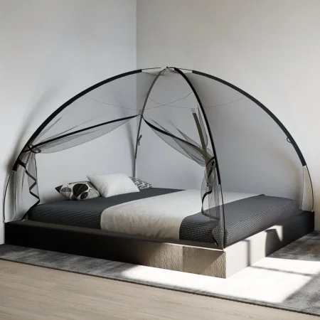Mosquitera con puertas Mongolia 220 malla negra 200x180x135 cm by , Mosquito nets - Ref: Foro24-4010044, Price: 26,74 €, Disc...