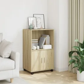 Armario con ruedas madera ingeniería roble Sonoma 55x40x91 cm von , Sideboards - Ref: Foro24-853184, Preis: 67,24 €, Rabatt: %