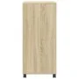 Armario con ruedas madera ingeniería roble Sonoma 55x40x91 cm by , Sideboards - Ref: Foro24-853184, Price: 68,34 €, Discount: %