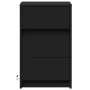 Mesita de noche con luces LED madera de ingeniería negra de , Mesitas de noche - Ref: Foro24-852013, Precio: 75,00 €, Descuen...