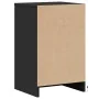 Mesita de noche con luces LED madera de ingeniería negra de , Mesitas de noche - Ref: Foro24-852013, Precio: 75,00 €, Descuen...