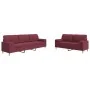 Juego de sofás con cojines 2 piezas tela rojo tinto by , Sofas - Ref: Foro24-3278341, Price: 550,49 €, Discount: %