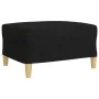 Juego de sofá 4 piezas con reposapiés y cojines tela negro von , Sofas - Ref: Foro24-3278315, Preis: 738,00 €, Rabatt: %
