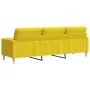 Sofá de 3 plazas con cojines tela amarillo claro 210 cm by , Sofas - Ref: Foro24-3278206, Price: 313,75 €, Discount: %