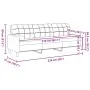 Sofá de 3 plazas con cojines tela marrón 210 cm von , Sofas - Ref: Foro24-3278204, Preis: 327,78 €, Rabatt: %