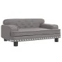 Sofá para niños de cuero sintético gris 70x45x30 cm by , Baby and Toddler Furniture - Ref: Foro24-3196303, Price: 84,40 €, Di...