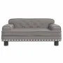 Sofá para niños de cuero sintético gris 70x45x30 cm by , Baby and Toddler Furniture - Ref: Foro24-3196303, Price: 84,40 €, Di...