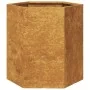 Jardinera hexagonal 46x40x45 cm acero desgastado by , Pots and planters - Ref: Foro24-851120, Price: 51,68 €, Discount: %