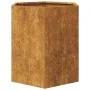 Jardinera hexagonal 46x40x45 cm acero desgastado by , Pots and planters - Ref: Foro24-851120, Price: 51,68 €, Discount: %