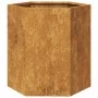 Jardinera hexagonal 46x40x45 cm acero desgastado by , Pots and planters - Ref: Foro24-851120, Price: 51,68 €, Discount: %