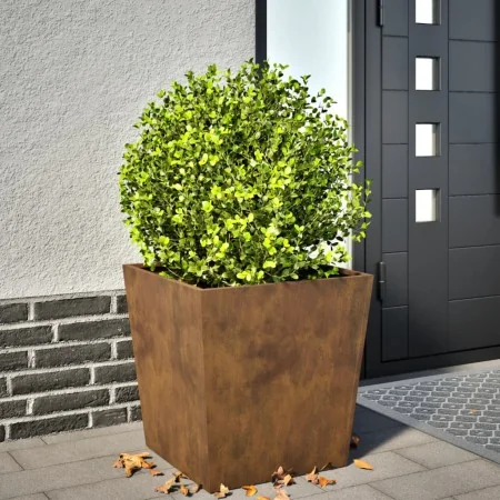 Jardinera de acero oxidado 50x50x50 cm by , Pots and planters - Ref: Foro24-851078, Price: 60,65 €, Discount: %