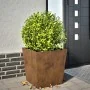 Jardinera de acero oxidado 50x50x50 cm by , Pots and planters - Ref: Foro24-851078, Price: 60,65 €, Discount: %