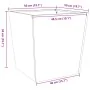 Jardinera de acero oxidado 50x50x50 cm by , Pots and planters - Ref: Foro24-851078, Price: 60,65 €, Discount: %