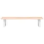 Estante de lavabo de pared de acero y madera maciza de roble de , Tocadores de baño - Ref: Foro24-3302544, Precio: 72,70 €, D...