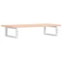 Estante de lavabo de pared de acero y madera maciza de roble de , Tocadores de baño - Ref: Foro24-3302544, Precio: 72,70 €, D...