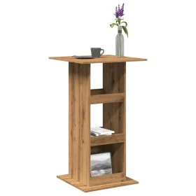 Mesa alta bar con almacenaje madera roble artisian 60x60x102 cm by , Kitchen and dining tables - Ref: Foro24-854336, Price: 7...