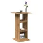 Mesa alta bar con almacenaje madera roble artisian 60x60x102 cm by , Kitchen and dining tables - Ref: Foro24-854336, Price: 7...