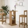 Mesa alta bar con almacenaje madera roble artisian 60x60x102 cm by , Kitchen and dining tables - Ref: Foro24-854336, Price: 7...