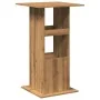 Mesa alta bar con almacenaje madera roble artisian 60x60x102 cm by , Kitchen and dining tables - Ref: Foro24-854336, Price: 7...