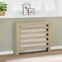 Cubierta de radiador madera ingeniería roble Sonoma 104x20x82cm by , Accessories for heating radiators - Ref: Foro24-852692, ...