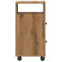 Armario de baño estrecho con ruedas madera roble artisian by , Lockers and storage cabinets - Ref: Foro24-855240, Price: 52,3...