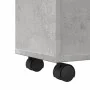 Armario de baño estrecho con ruedas madera gris hormigón von , Schließfächer und Lagerschränke - Ref: Foro24-855235, Preis: 6...