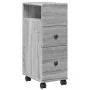 Armario de baño estrecho con ruedas madera gris Sonoma by , Lockers and storage cabinets - Ref: Foro24-855237, Price: 66,37 €...