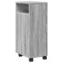 Armario de baño estrecho con ruedas madera gris Sonoma by , Lockers and storage cabinets - Ref: Foro24-855237, Price: 66,37 €...