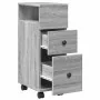 Armario de baño estrecho con ruedas madera gris Sonoma by , Lockers and storage cabinets - Ref: Foro24-855237, Price: 66,37 €...