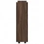 Carro de almacenaje estrecho 3 niveles madera marrón roble by , Kitchen and dining carts - Ref: Foro24-855256, Price: 58,02 €...
