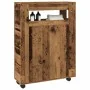Armario de baño estrecho con ruedas madera envejecida de , Taquillas y armarios de almacenamiento - Ref: Foro24-855275, Preci...