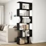 Librería divisora 6 niveles madera ingeniería negra 70x24x193cm by , Bookcases and shelves - Ref: Foro24-858085, Price: 73,94...