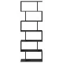 Librería divisora 6 niveles madera ingeniería negra 70x24x193cm by , Bookcases and shelves - Ref: Foro24-858085, Price: 73,94...