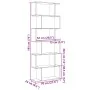 Librería divisora 6 niveles madera ingeniería negra 70x24x193cm by , Bookcases and shelves - Ref: Foro24-858085, Price: 73,94...