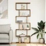 Librería divisora 6 niveles madera envejecida 70x24x193 cm by , Bookcases and shelves - Ref: Foro24-858091, Price: 84,46 €, D...