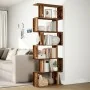 Librería divisora 6 niveles madera envejecida 70x24x193 cm by , Bookcases and shelves - Ref: Foro24-858091, Price: 84,46 €, D...
