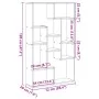 Estantería madera de ingeniería color envejecido 72x20x120 cm by , Bookcases and shelves - Ref: Foro24-858163, Price: 80,67 €...