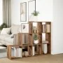 Librería divisora 3 niveles madera envejecida 137,5x29x103,5 cm by , Bookcases and shelves - Ref: Foro24-857983, Price: 89,30...