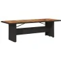 Set de comedor de jardín 7 pzas y cojines ratán sintético negro de , Conjuntos de jardín - Ref: Foro24-3277645, Precio: 1,00 ...