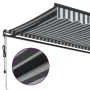 Toldo retráctil automático gris antracita y blanco 600x350 cm von , Markisen - Ref: Foro24-3215822, Preis: 726,90 €, Rabatt: %