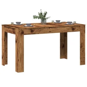 Mesa de comedor madera ingeniería envejecida 140x74,5x76 cm by , Kitchen and dining tables - Ref: Foro24-856572, Price: 112,0...